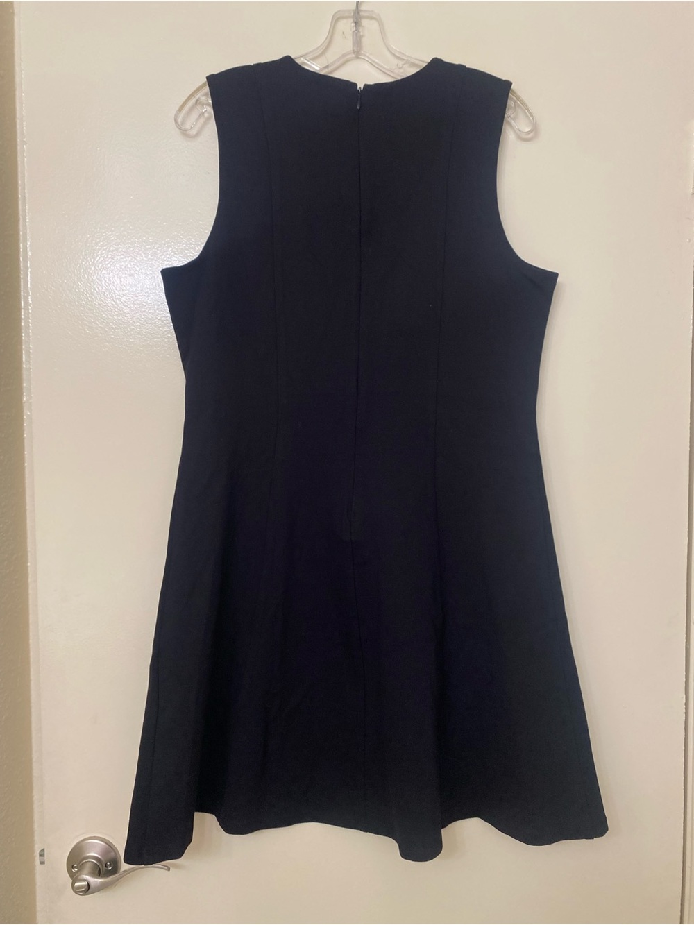 Nine West Sleeveless Black Fit-and-Flare Dress - Picture 3 of 4